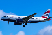 British Airways Airbus A319-131 (G-EUPO) at  London - Heathrow, United Kingdom