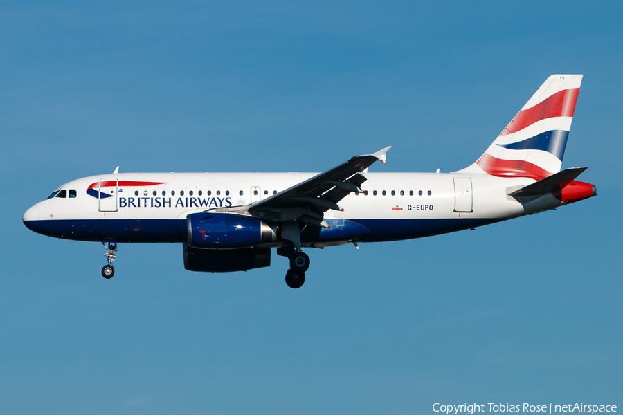 British Airways Airbus A319-131 (G-EUPO) | Photo 301081