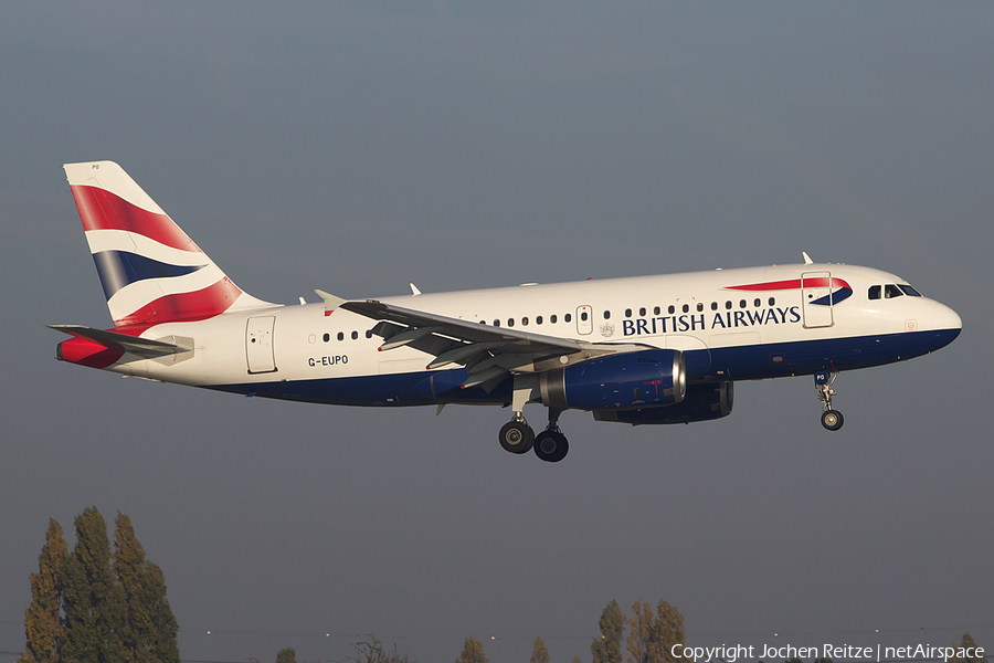 British Airways Airbus A319-131 (G-EUPO) | Photo 129543