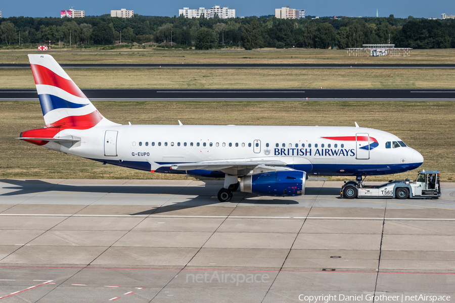 British Airways Airbus A319-131 (G-EUPO) | Photo 85252