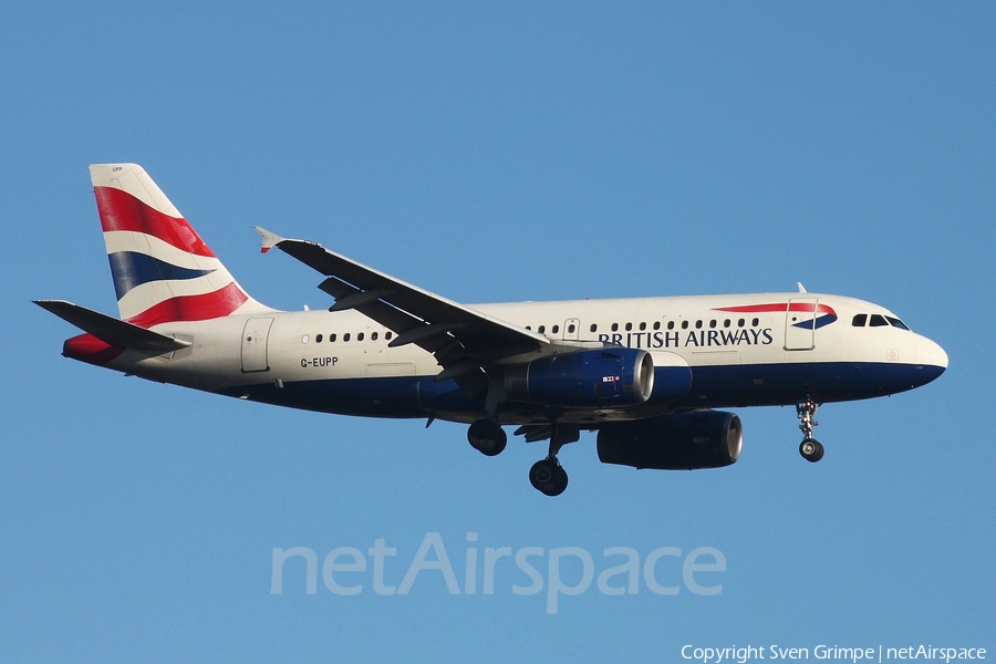 British Airways Airbus A319-131 (G-EUPP) | Photo 106929