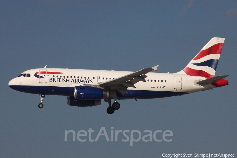 British Airways Airbus A319-131 (G-EUPP) | Photo 248344