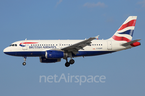 British Airways Airbus A319-131 (G-EUPP) at  Hamburg - Fuhlsbuettel (Helmut Schmidt), Germany