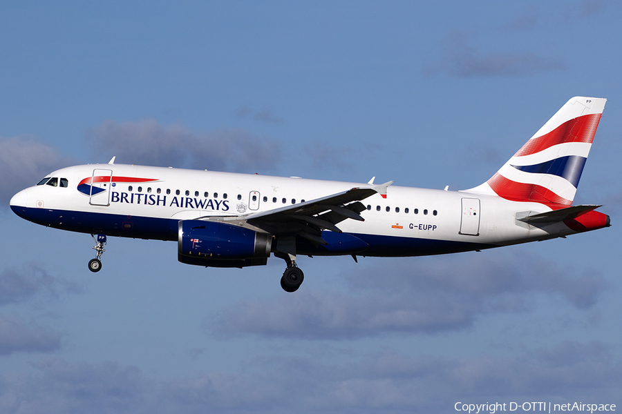 British Airways Airbus A319-131 (G-EUPP) | Photo 552676