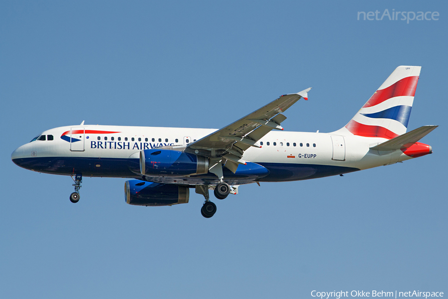 British Airways Airbus A319-131 (G-EUPP) | Photo 41766