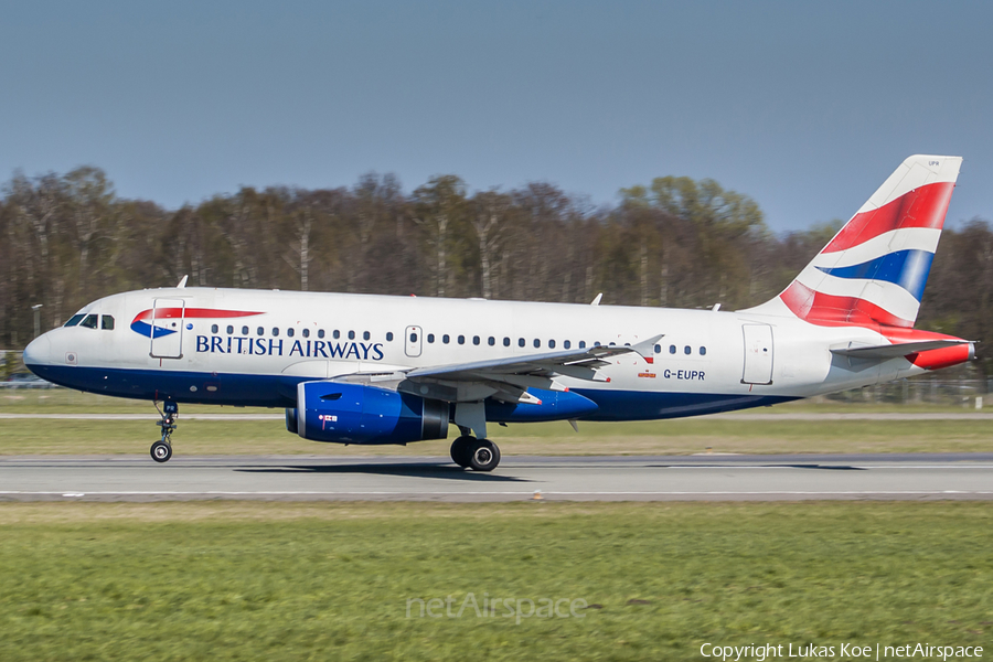 British Airways Airbus A319-131 (G-EUPR) | Photo 166970