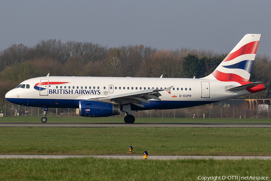 British Airways Airbus A319-131 (G-EUPR) | Photo 310331