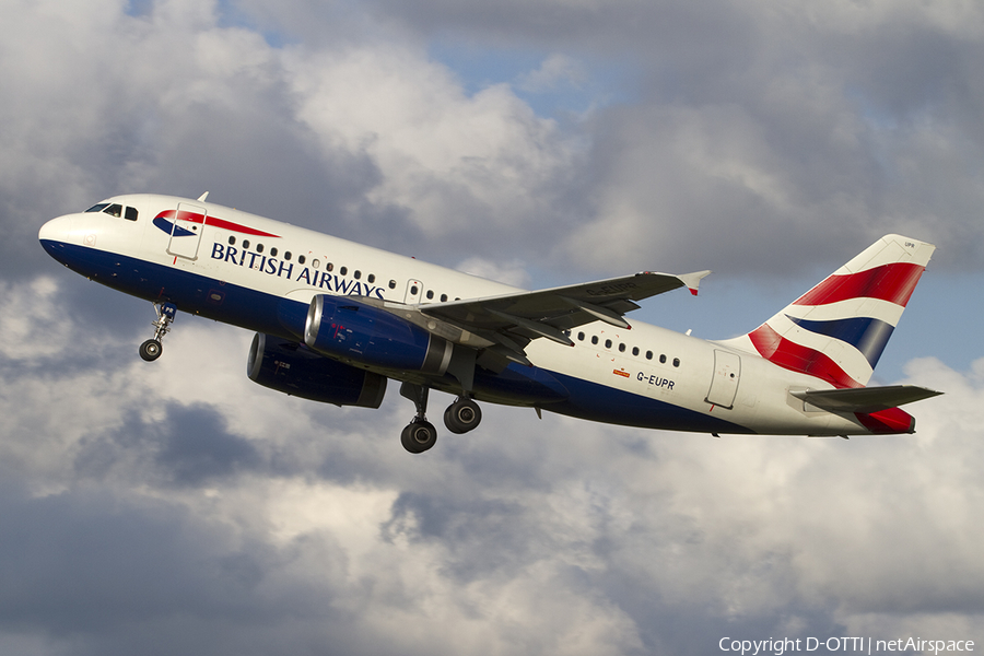 British Airways Airbus A319-131 (G-EUPR) | Photo 385021