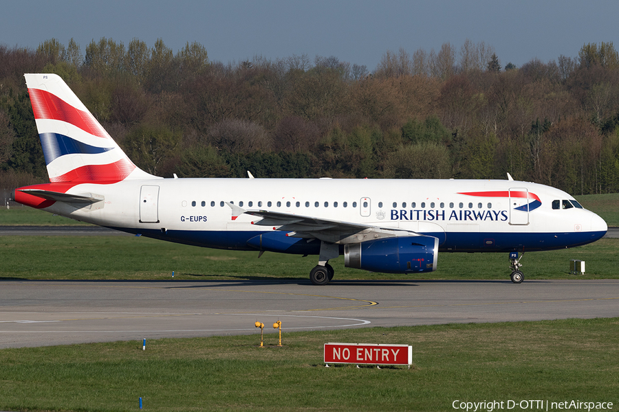 British Airways Airbus A319-131 (G-EUPS) | Photo 154730