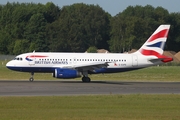 British Airways Airbus A319-131 (G-EUPS) at  Hamburg - Fuhlsbuettel (Helmut Schmidt), Germany