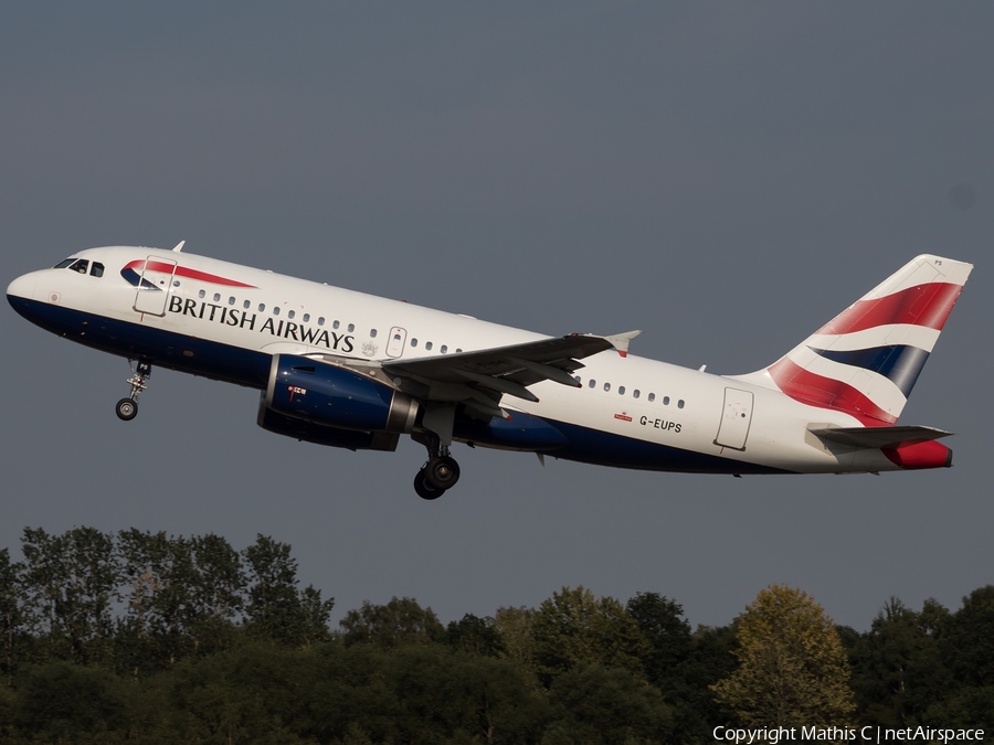 British Airways Airbus A319-131 (G-EUPS) | Photo 428035