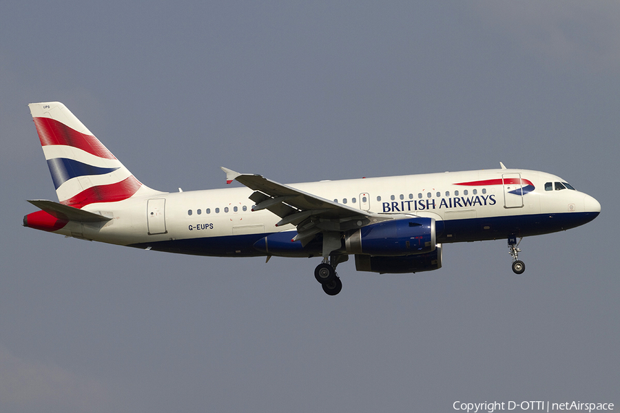 British Airways Airbus A319-131 (G-EUPS) | Photo 288280