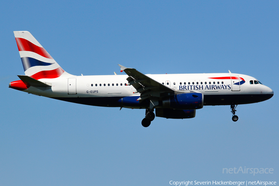 British Airways Airbus A319-131 (G-EUPS) | Photo 205033