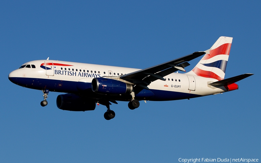British Airways Airbus A319-131 (G-EUPT) | Photo 294501