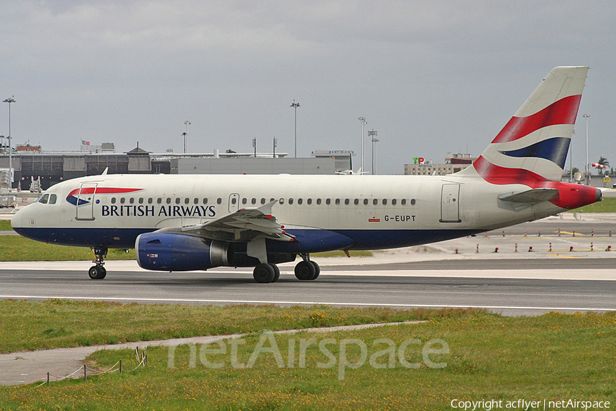 British Airways Airbus A319-131 (G-EUPT) | Photo 327116