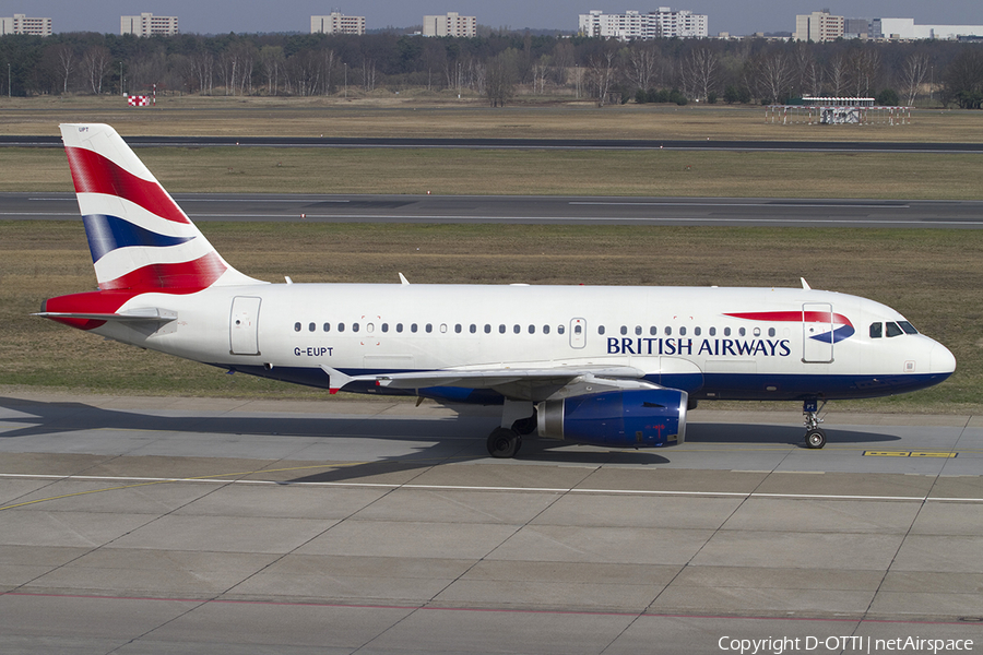 British Airways Airbus A319-131 (G-EUPT) | Photo 347497