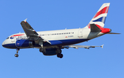 British Airways Airbus A319-131 (G-EUPU) at  Barcelona - El Prat, Spain