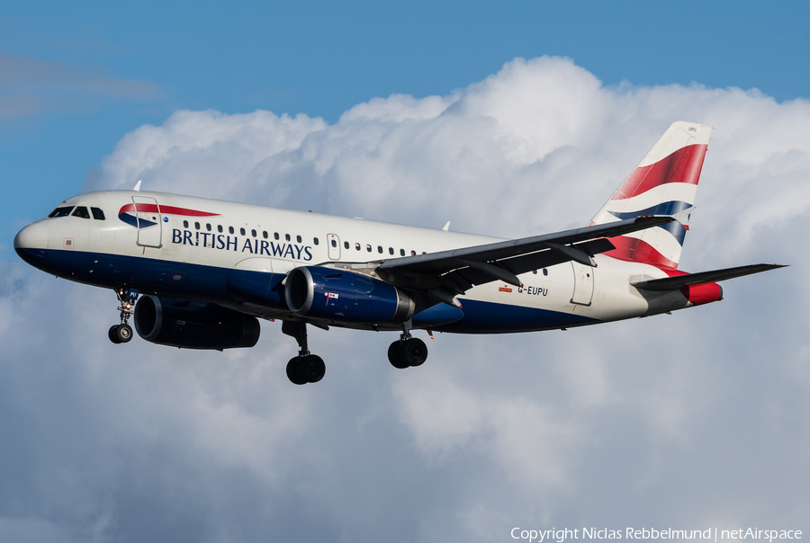 British Airways Airbus A319-131 (G-EUPU) | Photo 266255