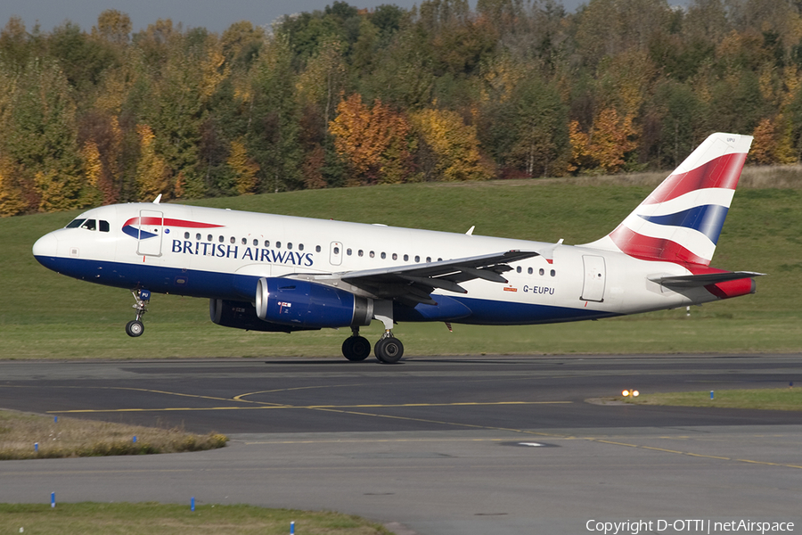 British Airways Airbus A319-131 (G-EUPU) | Photo 395154