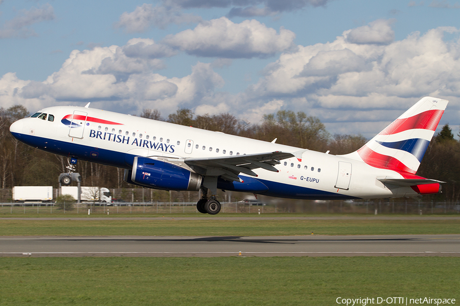 British Airways Airbus A319-131 (G-EUPU) | Photo 489575