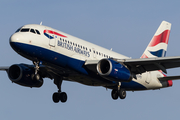 British Airways Airbus A319-131 (G-EUPU) at  London - Heathrow, United Kingdom