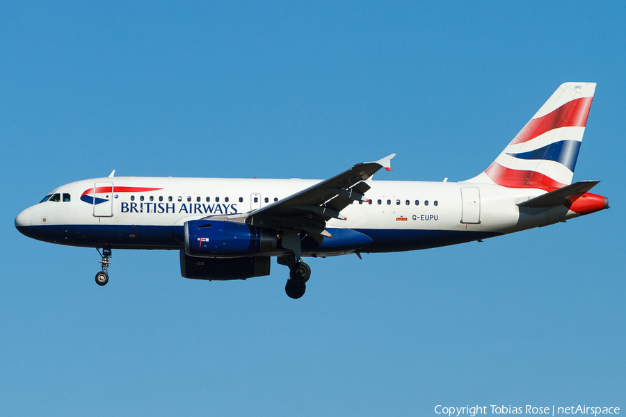 British Airways Airbus A319-131 (G-EUPU) | Photo 347278