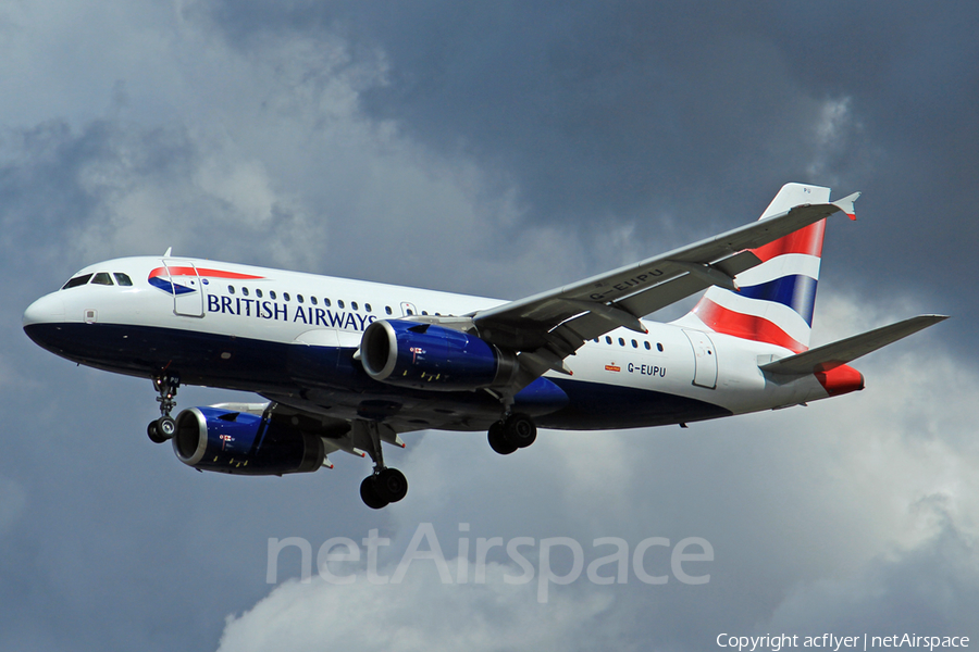 British Airways Airbus A319-131 (G-EUPU) | Photo 397599