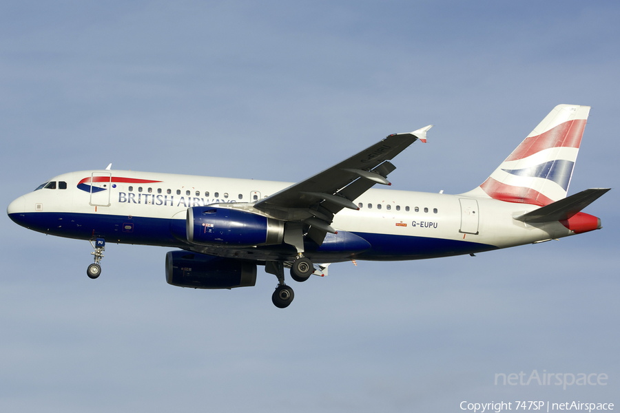 British Airways Airbus A319-131 (G-EUPU) | Photo 56536