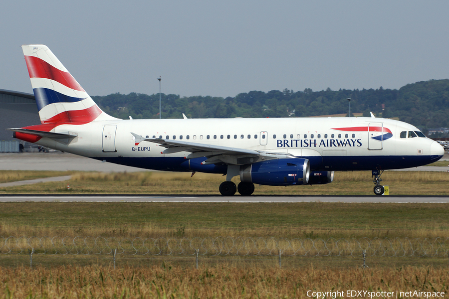 British Airways Airbus A319-131 (G-EUPU) | Photo 276045