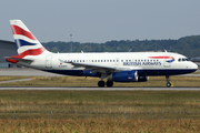 British Airways Airbus A319-131 (G-EUPU) at  Stuttgart, Germany