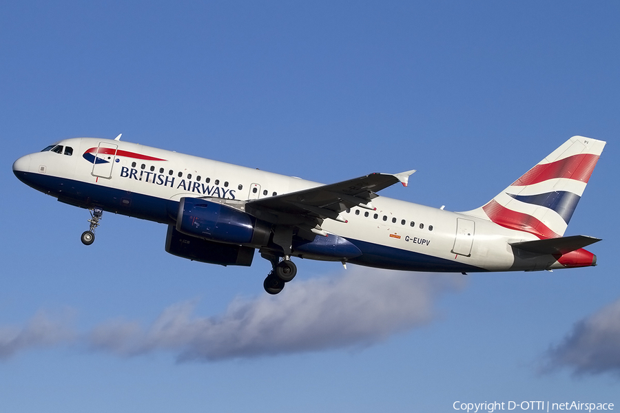 British Airways Airbus A319-131 (G-EUPV) | Photo 401313