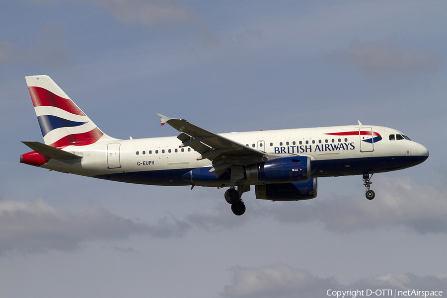 British Airways Airbus A319-131 (G-EUPV) | Photo 288129