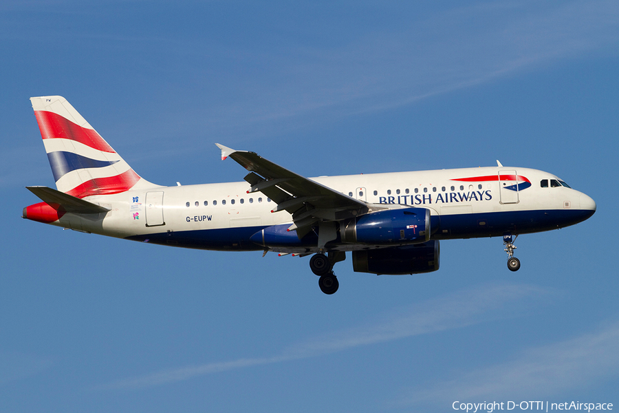 British Airways Airbus A319-131 (G-EUPW) | Photo 388184