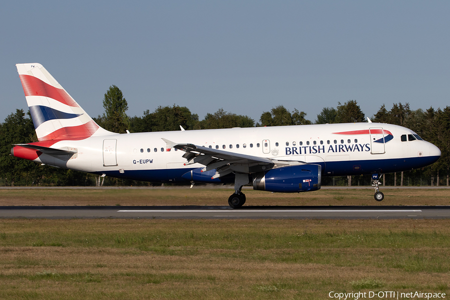 British Airways Airbus A319-131 (G-EUPW) | Photo 523486