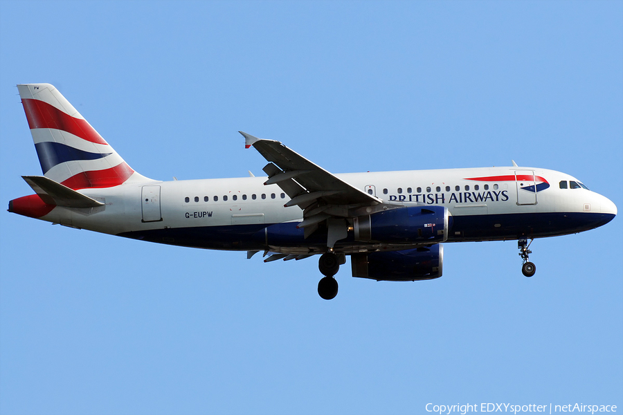 British Airways Airbus A319-131 (G-EUPW) | Photo 276137