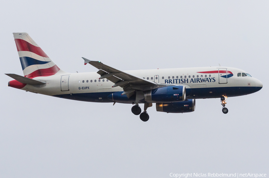 British Airways Airbus A319-131 (G-EUPX) | Photo 298284