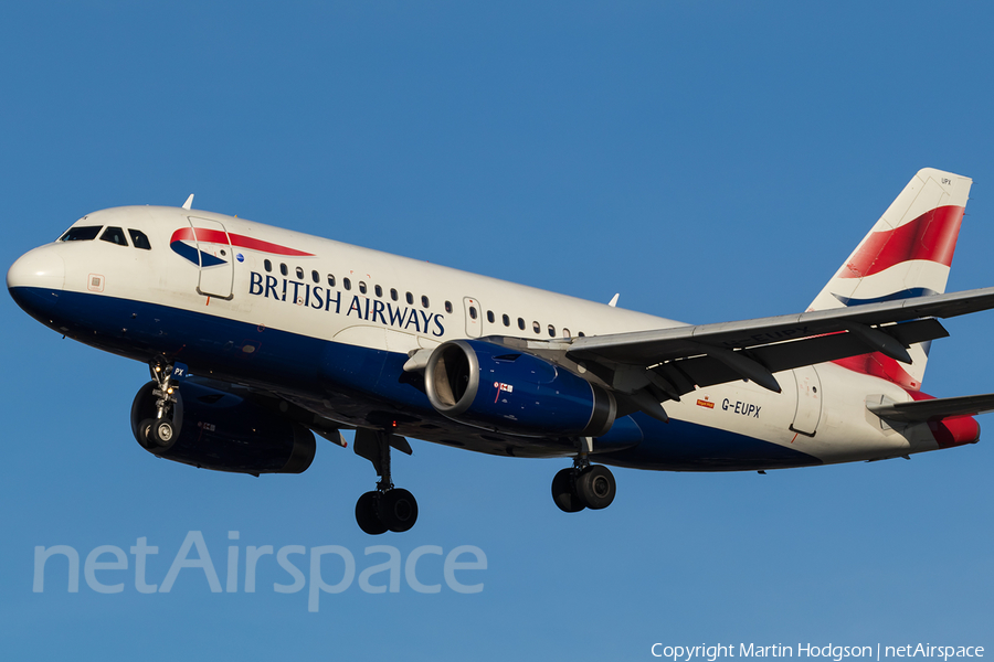 British Airways Airbus A319-131 (G-EUPX) | Photo 131112