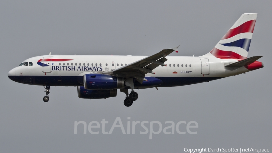 British Airways Airbus A319-131 (G-EUPY) | Photo 229726