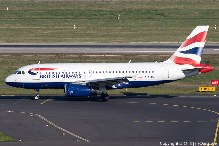 British Airways Airbus A319-131 (G-EUPY) | Photo 349099