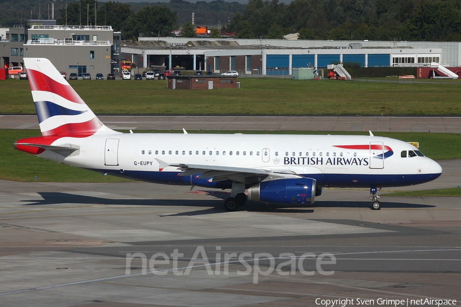 British Airways Airbus A319-131 (G-EUPY) | Photo 189213