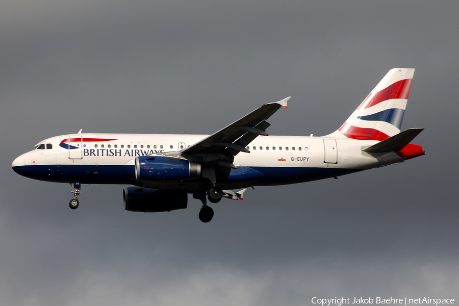 British Airways Airbus A319-131 (G-EUPY) | Photo 148492