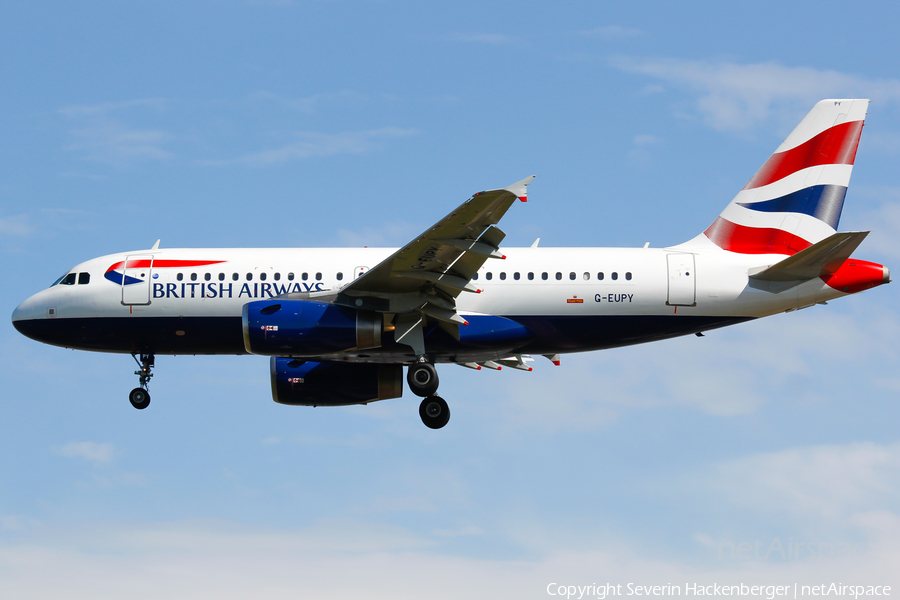 British Airways Airbus A319-131 (G-EUPY) | Photo 205160