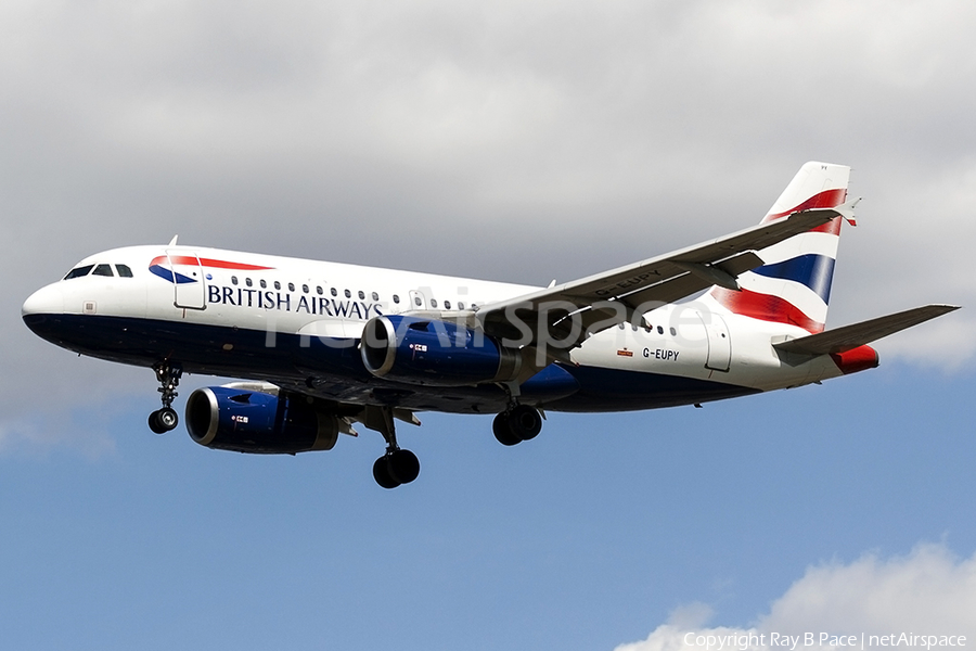 British Airways Airbus A319-131 (G-EUPY) | Photo 254994