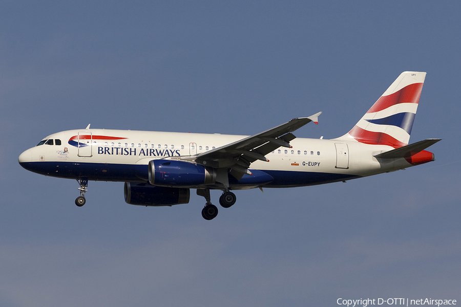 British Airways Airbus A319-131 (G-EUPY) | Photo 278399