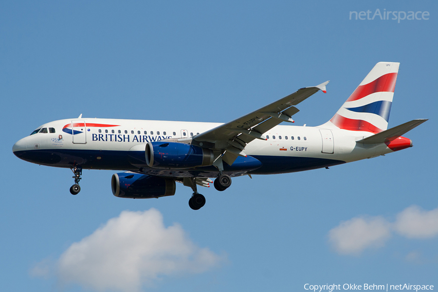 British Airways Airbus A319-131 (G-EUPY) | Photo 41771
