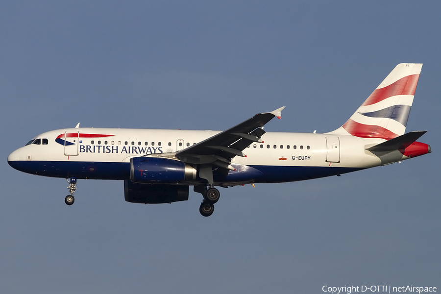 British Airways Airbus A319-131 (G-EUPY) | Photo 473466
