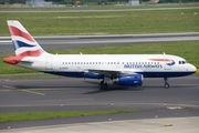 British Airways Airbus A319-131 (G-EUPZ) at  Dusseldorf - International, Germany