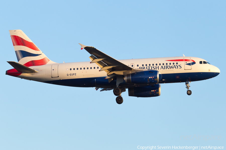 British Airways Airbus A319-131 (G-EUPZ) | Photo 226252