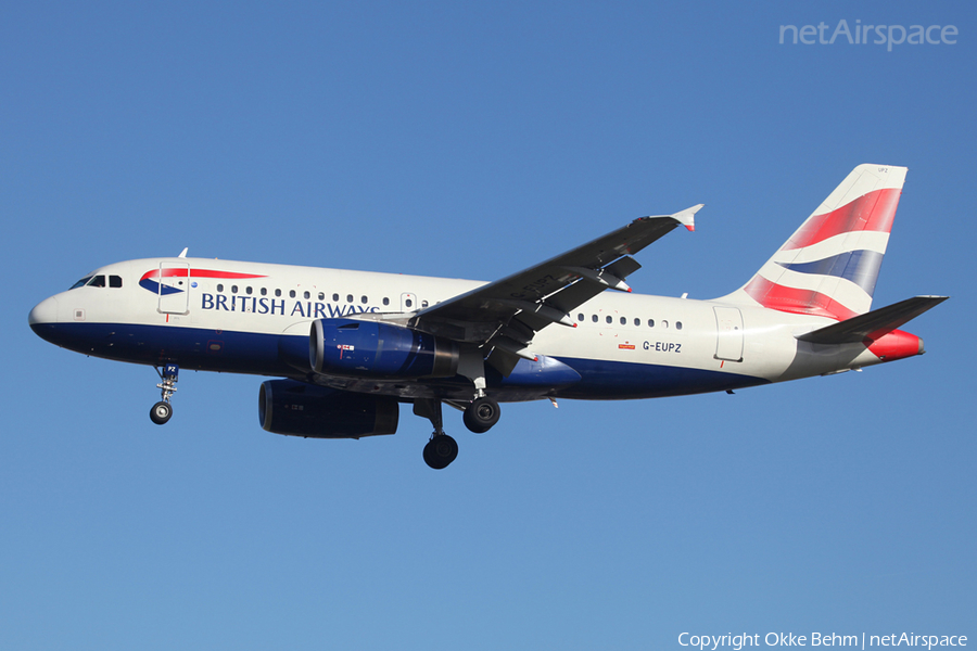 British Airways Airbus A319-131 (G-EUPZ) | Photo 52283