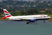 British Airways Airbus A320-232 (G-EUUA) at  Corfu - International, Greece
